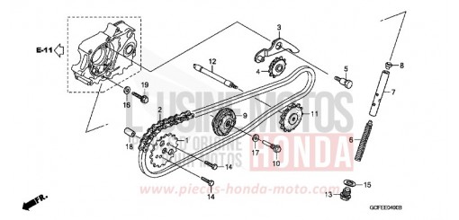 CHAINE A CAMES/TENDEUR CRF70FA de 2010
